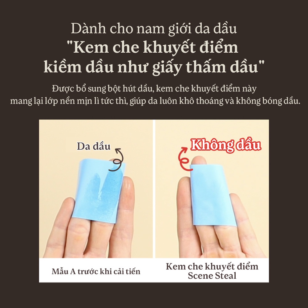 [OBgE Chính Hãng] Kem Che Khuyết Điểm OBgE Scene Stealer 5g Che Phủ Mỏng Mịn Tự Nhiên Kiểm Soát Dầu Dịu Nhẹ Cho Da