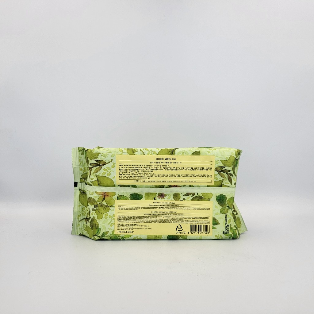 [Hàng mới về] Hộp 70 khăn giấy làm sạch da mặt chiết xuất thảo mộc THE FACE SHOP