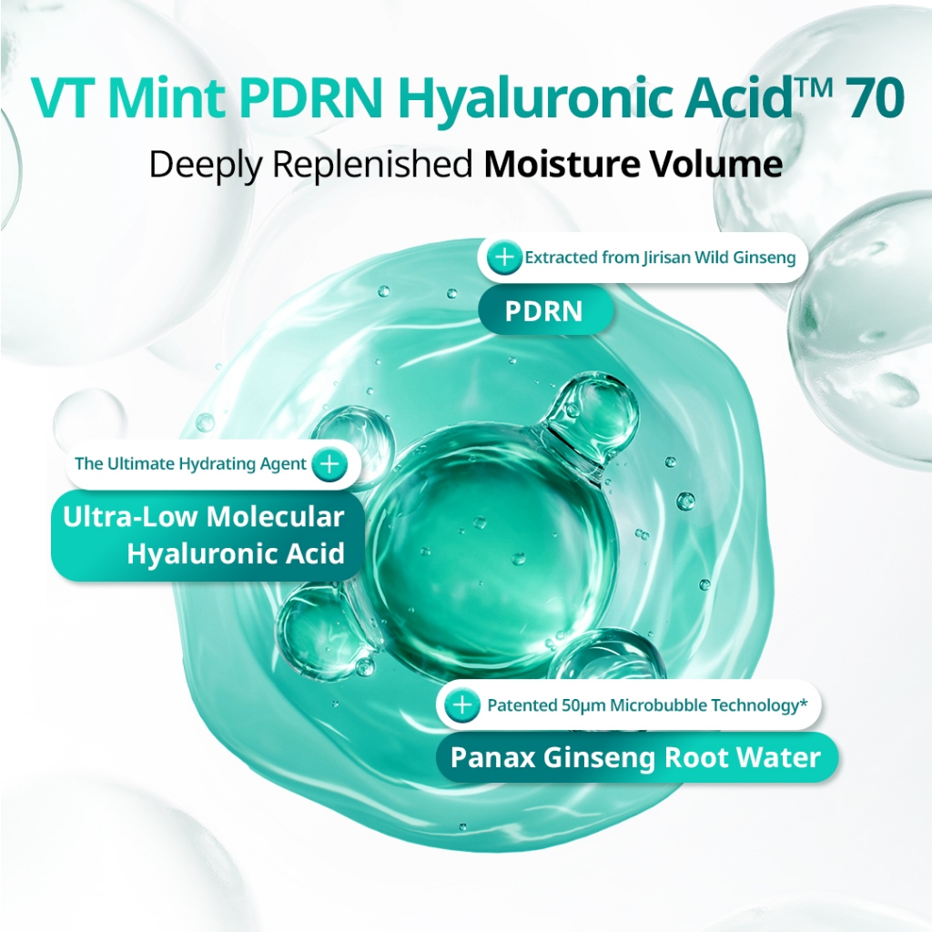 [VT] Serum Micro Bubble 70ml (PDRN, NIACINAMIDE, COLLAGEN) Chăm sóc da ban ngày và ban đêm [Flagship chính thức]