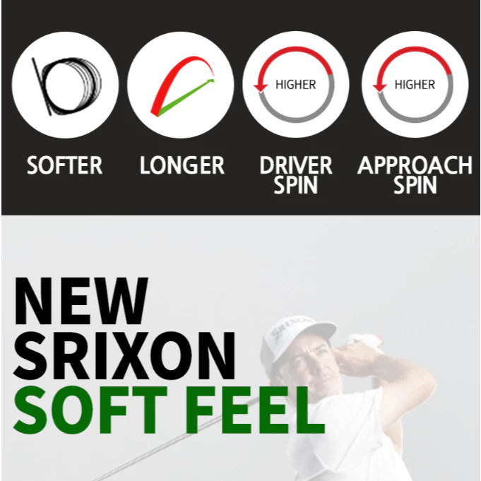 Bóng Golf Srixon Soft Feel 2025 Phiên Bản Mới - 1 Dozen (12 Cái)