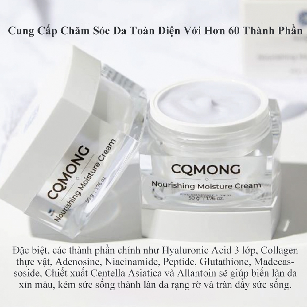 Kem dưỡng ẩm CQMONG, hũ 50g, làm trắng, giảm nếp nhăn, dành cho mọi loại da