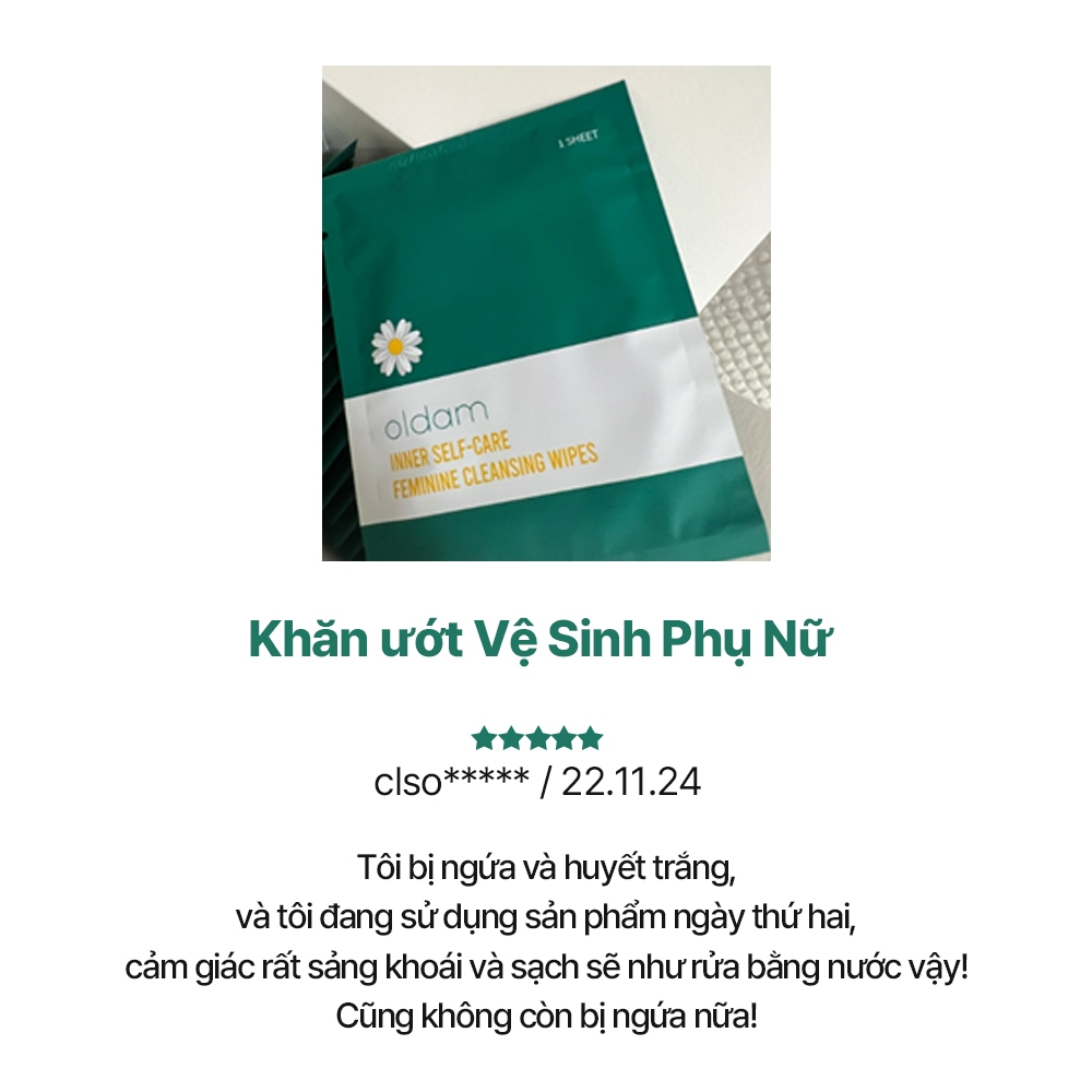Khăn giấy vệ sinh phụ nữ Oldam 25 tờ x 2 hộp