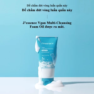 Bọt rửa mặt đa năng dạng dầu J 'Essence Vegan 150ml cho da nhạy cảm