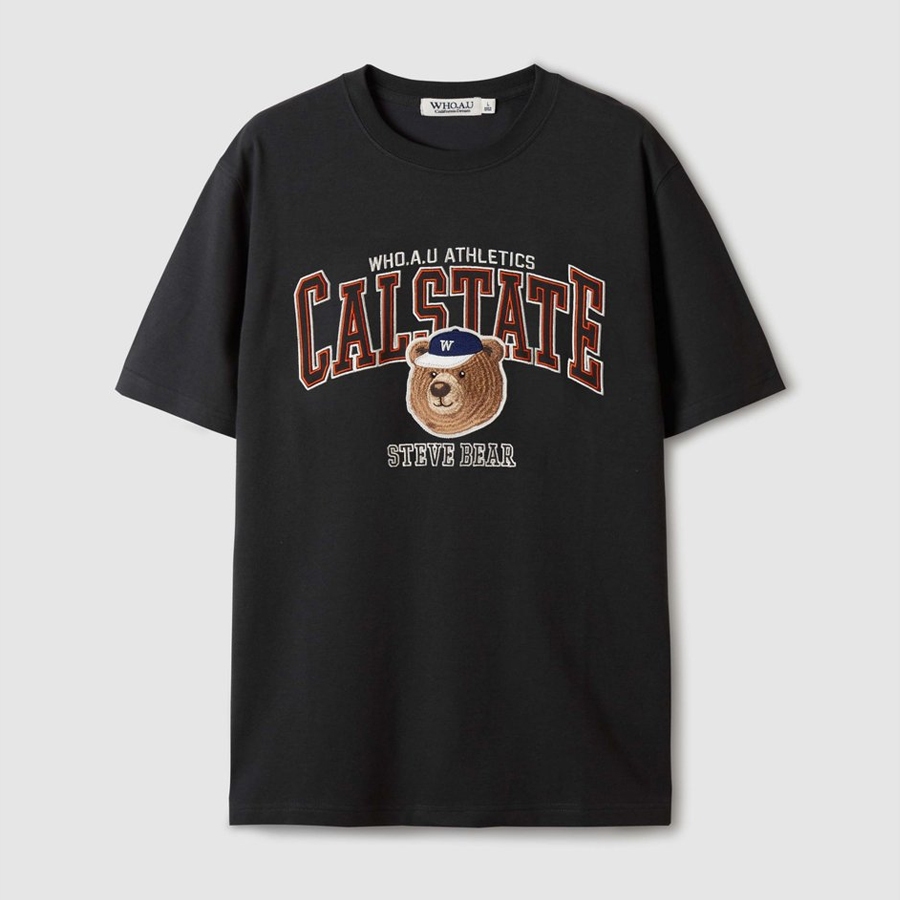 Ảnh Áo Thun Steve Campus Patch T-shirt Unisex Style | WHRPE2492U / WHRPE3792U 4