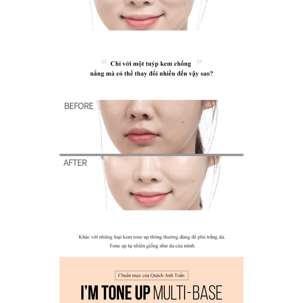 Kem chống nắng nâng tông SUNTIQUE I 'm Tone Up SPF50 +