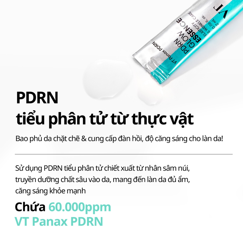 [VT] Tinh Chất Dưỡng Da PDRN 2ml x6 – Serum Làm Sáng Da, Căng Bóng, Phục Hồi Da, Thuần Chay <Flagship Chính Hãng>