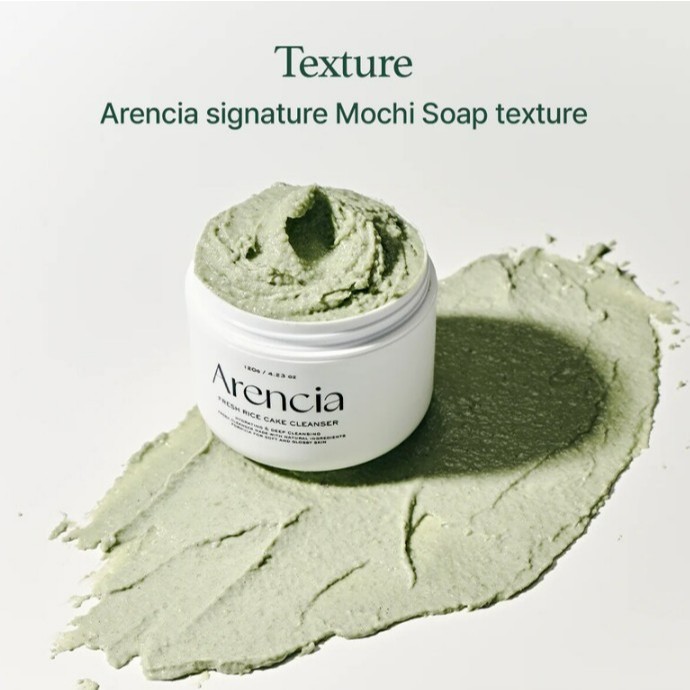 Sữa Rửa Mặt ARENCIA Bột Gạo Mochi Làm Sạch Sâu, Dưỡng Ẩm, Tạo Bọt Mịn Dịu Nhẹ