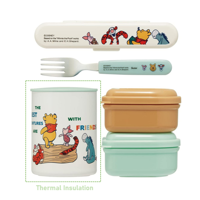 [Skater] Bình cách nhiệt ngoài trời Winnie the Pooh 560ml Hộp cơm trưa bento KCLJC6AG