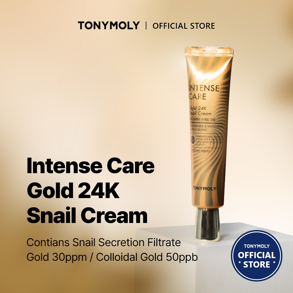 TONYMOLY Kem ốc sên Intense Care Gold 24K 30ml Kem dưỡng ẩm chống nhăn