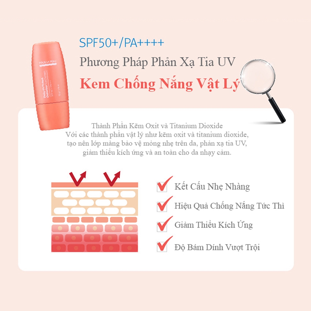 Kem chống nắng Pour LA PEAU Calamine bảo vệ tia cực tím hàng ngày