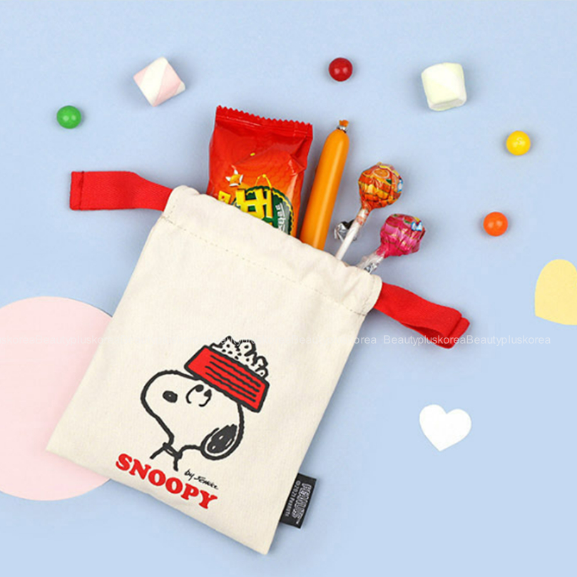 [Snoopy] Túi dây đậu phộng nhỏ (Ngà / Vàng)