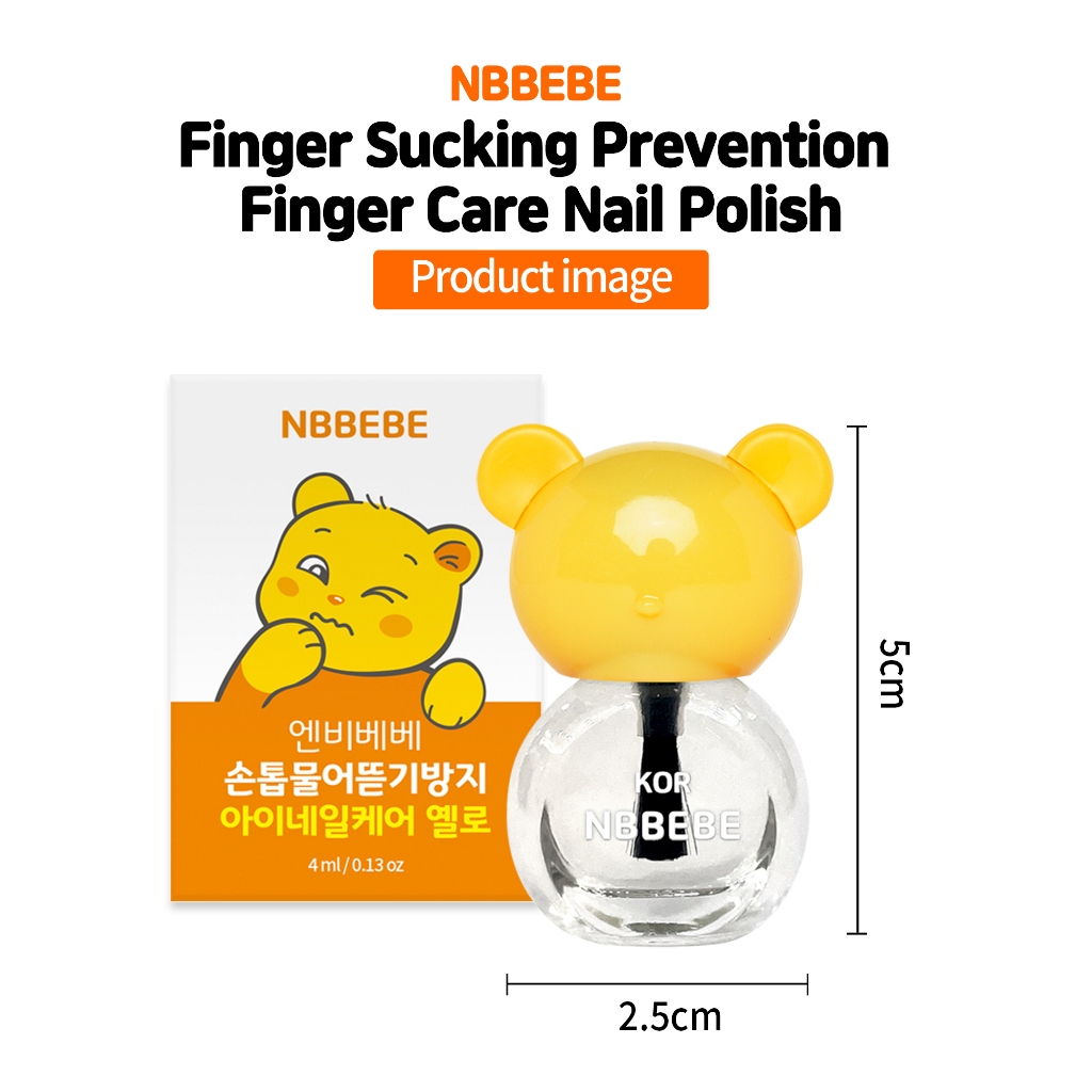 Nbbebe Super Zack Nail Biting Thumb Sucking Detrent Care Bitter Polish, 4ml