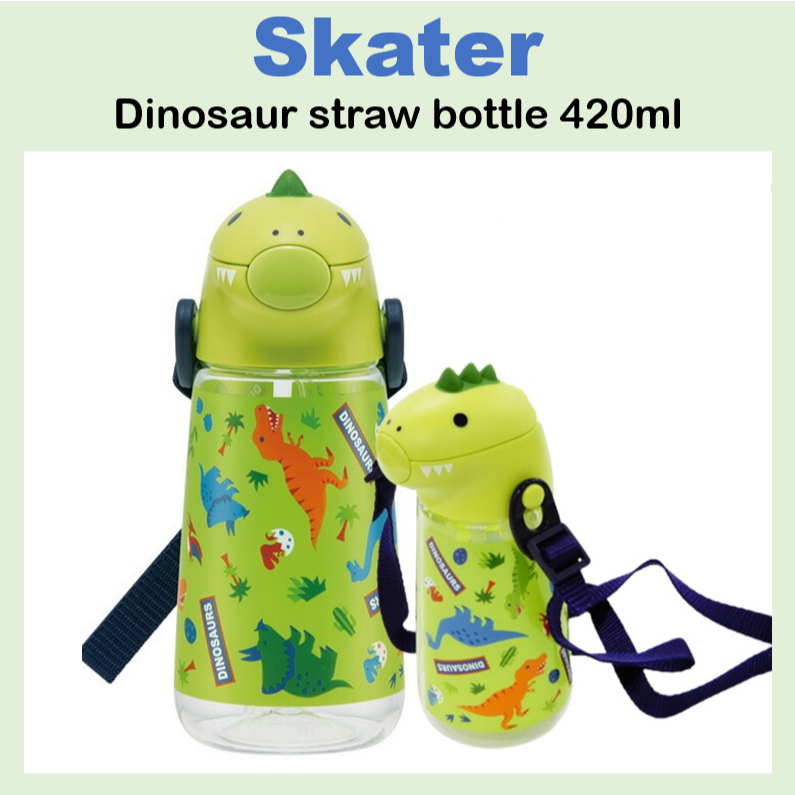 [SKATER] Chai Ống Hút Khủng Long 420ml PSHC4DK