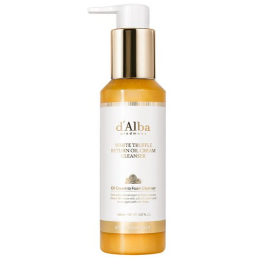 D'ALBA Sữa rửa mặt White Truffle Return Oil Cream 160ml