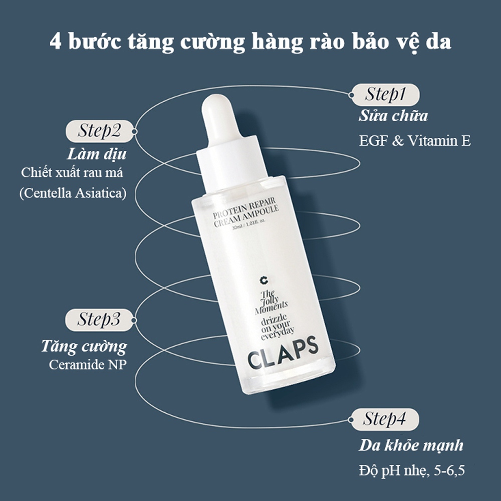 Kem protein phục hồi CLAPS Ampoule 30ml