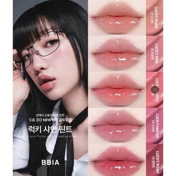 * Phiên bản giới hạn * [BBIA] Lucky Shine Tint (5 màu) | Juicy Glow Water Tint Lip Gloss | Bóng nhẹ không dính | Môi Glassy K ‐ Beauty