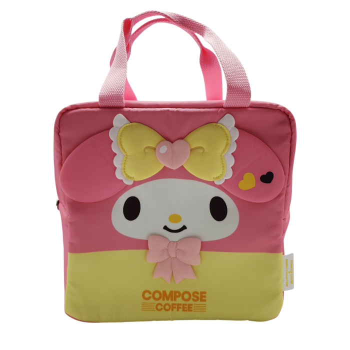 [SANRIO] Soạn Cà phê x Sanrio Nhân vật totebag Túi đựng đồ ăn trưa cách nhiệt Túi làm mát pompompurin kuromi mymelody