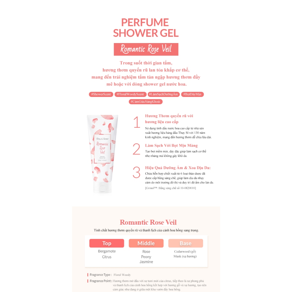 Sữa Tắm Nước Hoa Stella 's Scent 200ml