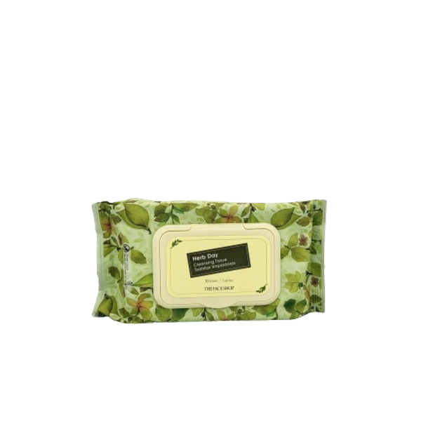 [Hàng mới về] Hộp 70 khăn giấy làm sạch da mặt chiết xuất thảo mộc THE FACE SHOP