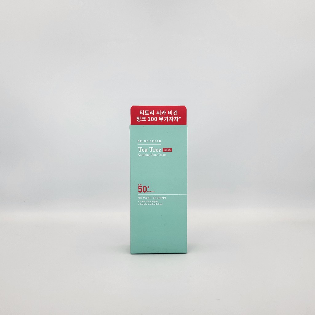 [Mang theo màu xanh lá cây] Kem chống nắng làm dịu cây trà 50ml / Kem chống nắng làm mát 20g SPF50 PA + + + +