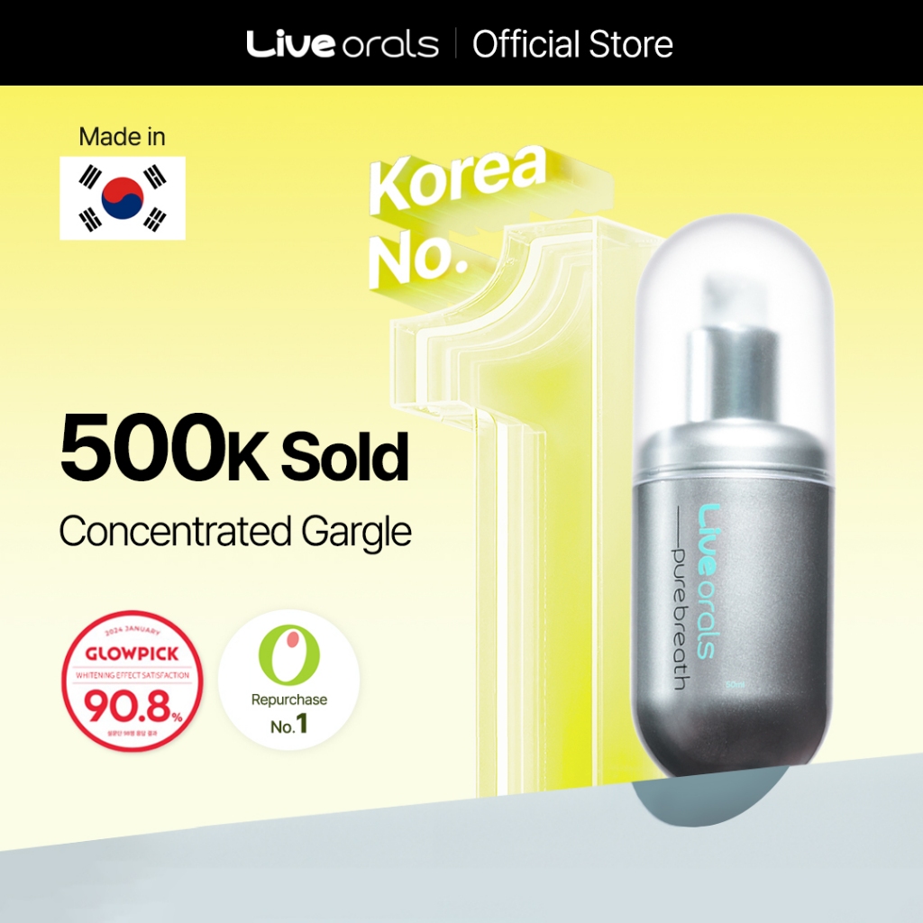 Tinh chất súc miệng đậm đặc Liveorals PureBreath 50ml | 114x đậm đặc | Một giọt thần kỳ