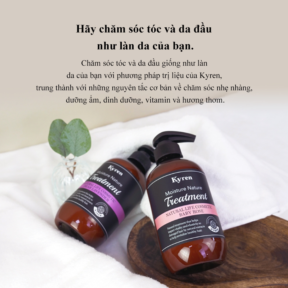 Dầu Xả Dưỡng Ẩm Tóc Kyren Moisture Nature Treatment 500ml
