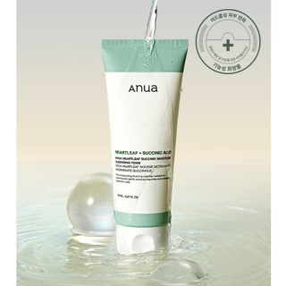 Sữa Rửa Mặt [Anua] Heartleaf Succinic Acid 150ml – Làm Sạch Dịu Nhẹ, Dưỡng Ẩm & Hỗ Trợ Giảm Mụn