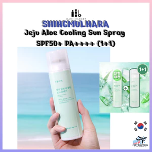 Xịt chống nắng làm mát lô hội Shingmulnara Jeju SPF50 + PA + + + + (1 + 1)