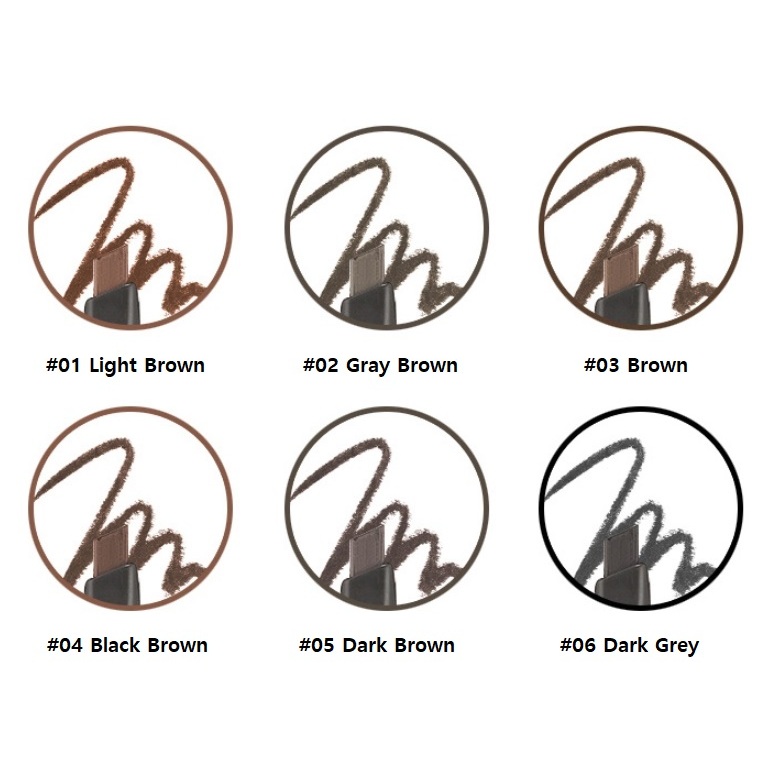 [Hàng mới về] Bút kẻ lông mày trang điểm/ Ruột bút kẻ lông mày The Face Shop 0.3g