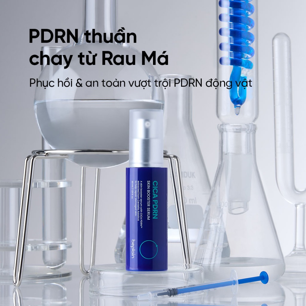 Ảnh Tinh chất BEPLAIN PDRN Rau Má phục hồi & tái sinh tổn thương cho da trẻ hoá, cấp ẩm & căng bóng Cica PDRN Skin Booster Serum 30ml 2