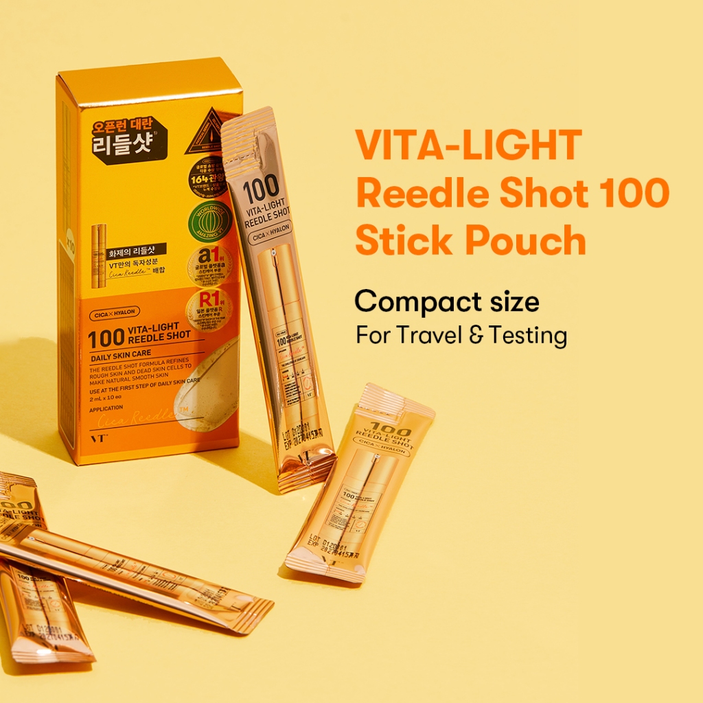 [VT] Reedle Shot Loại Mini + Mặt nạ 2 bước Reedle Shot 100 x3pcs (Collagen/CICA/VitaminC)