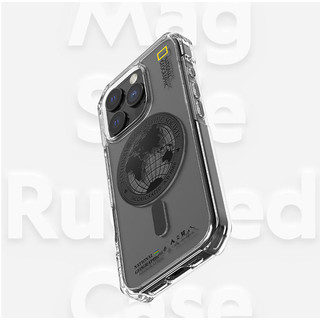 National Geographic - Ốp lưng trong suốt có vòng từ tính tương thích với iphone 16 pro max plus s25 plus ultra