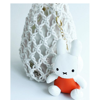 [Miffy] Túi búp bê PU Miffy charm Móc khóa 12cm (Trắng, Boris, Cam, Vàng, Nâu)