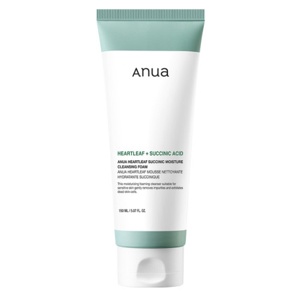 Anua Sữa rửa mặt dưỡng ẩm Heartleaf Succinic 150ml