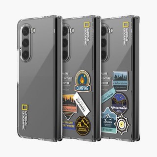 National Geographic - Ốp lưng họa tiết mỏng trong suốt cho vỏ cứng galaxy z fold 5 6 / fold6