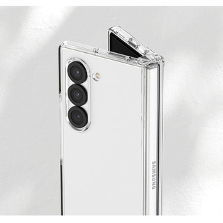 Ốp lưng cứng bản lề trong suốt cho vỏ galaxy z fold 6 5 4 / fold6