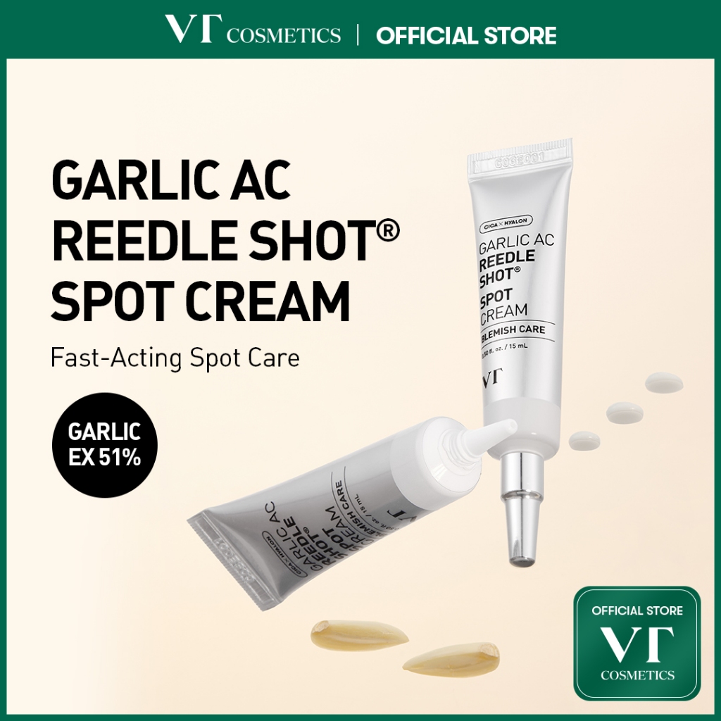 [VT] GARLIC AC REEDLE SHOT Gel Cream & Spot Cream Exosome Cream Kem Gel làm dịu vết thâm [Flagship chính thức]