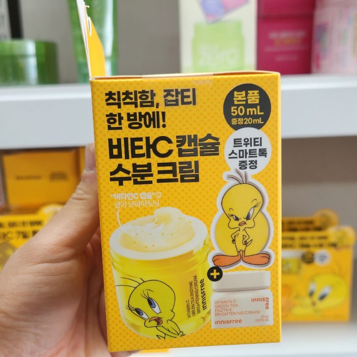 OLIVE YOUNG EDITION [50ml + 50ml] Vitamin C Green Tea Enzyme Brightening Cream (Chăm sóc da Hàn Quốc, Làm đẹp Hàn Quốc, K-Beauty)