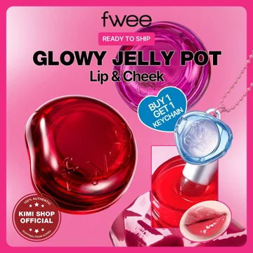 [Fwee] Lip & Cheek Glowy Jelly Pot 19 Màu Móc Khóa Móc Khóa / Hàn Quốc Blush Lip tint