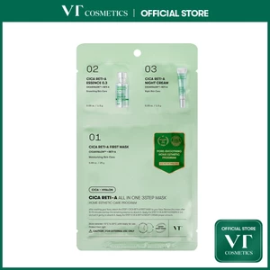 CICA RETI-A ALL IN ONE 3STEP MASK Retinol 0,3%, Panthenol, Ceramide Complex, Vitamin C, Chăm sóc kết cấu lỗ chân lông & da < Official Flagship >
