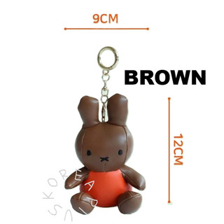 [Miffy] Túi búp bê PU Miffy charm Móc khóa 12cm (Trắng, Boris, Cam, Vàng, Nâu)