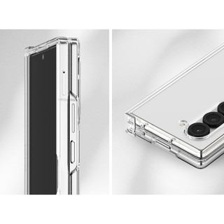 Ốp lưng cứng bản lề trong suốt cho vỏ galaxy z fold 6 5 4 / fold6