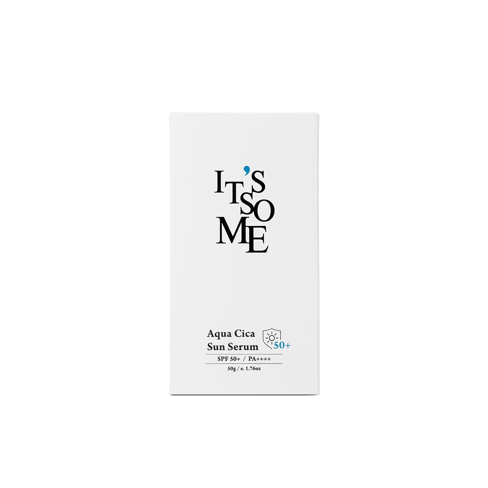 [It 'S SO ME] Aqua Cica Sun Serum 50g SPF50 + / PA + + + + / Kem chống nắng hỗn hợp