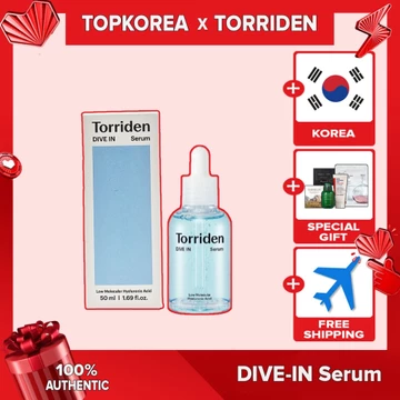 [Hàng mới về] <<Torriden DIVE-IN Low Molecule Hyaluronic Acid Serum 50ml >> SERUM Torriden chứa axit hyaluronic phân tử thấp DIVE-IN 50ml / TOPKOREA / Shipping from korea