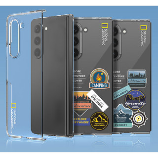 National Geographic - Ốp lưng họa tiết mỏng trong suốt cho vỏ cứng galaxy z fold 5 6 / fold6