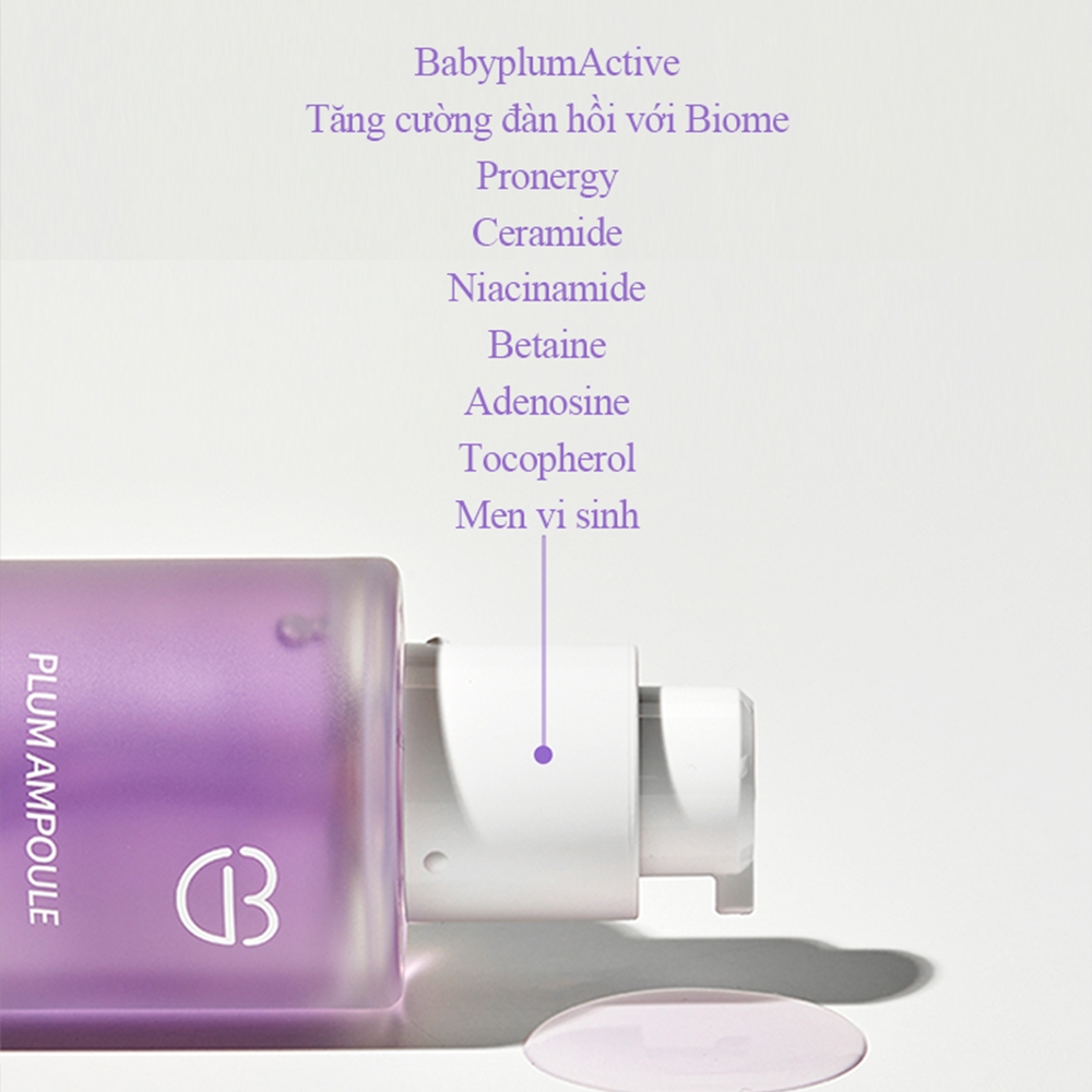 Tinh chất BEHYDY Plum Ampoule 30ml, chống lão hóa, đàn hồi da, ngăn ngừa nếp nhăn và chảy xệ