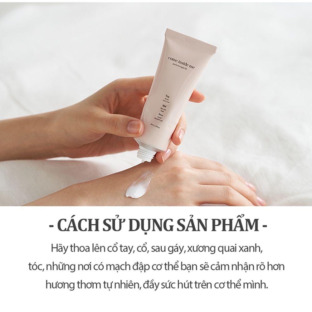 Nước hoa Come Inside Me Solid Perfume Type 78 White sảng khoái, hương chanh mềm mại