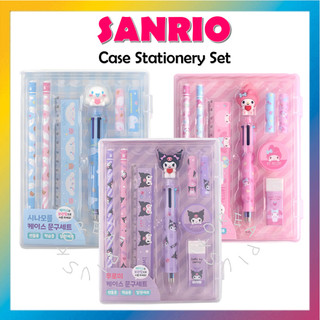 [Sanrio] Bộ văn phòng phẩm hộp đựng nhân vật Sanrio (Mymelody, Kuromi, Cinnamoroll)