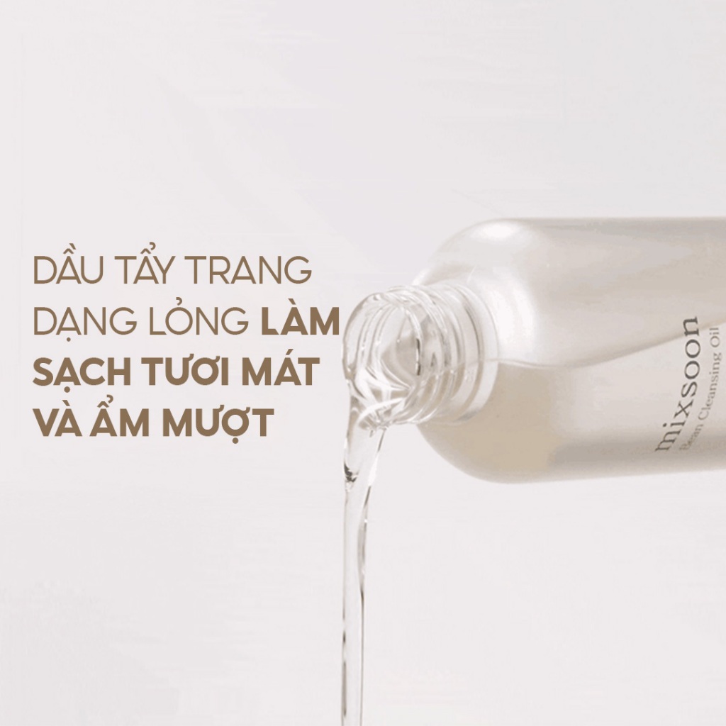 Dầu Tẩy Trang Đậu Nành Lên Men Làm Sạch Sâu, Loại Bỏ Bả Nhờn Cho Mọi Loại Da Mixsoon Bean Cleansing Oil 195ml | BigBuy360 - bigbuy360.vn