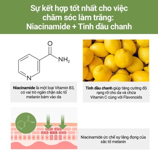 <Odorata / Neferra> Làm Trắng + Làm Sáng Da / Serum Young By Touch với Niacinamide + Chanh 100ml